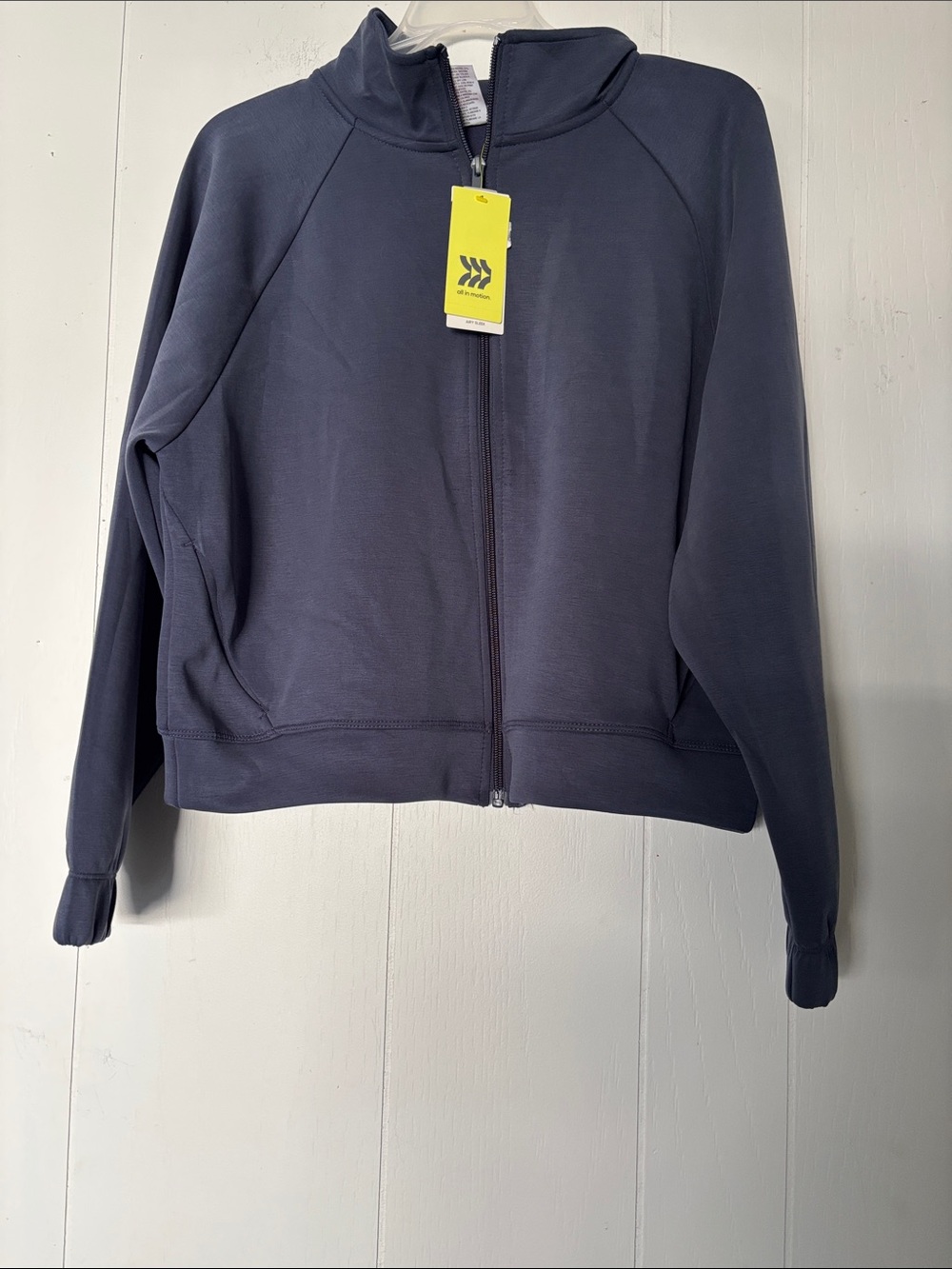 all in motion Slate Blue Full-Zip workout jacket - Picture 4 of 4